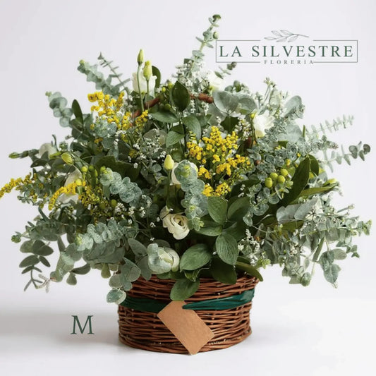 CANASTO ALBA| Flores a domicilio | Florería La Silvestre
