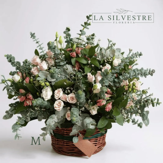 CANASTO AURORA| Flores a domicilio | Florería La Silvestre