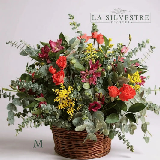 CANASTO CALIDA| Flores a domicilio | Florería La Silvestre