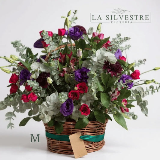 CANASTO CARMESI| Flores a domicilio | Florería La Silvestre