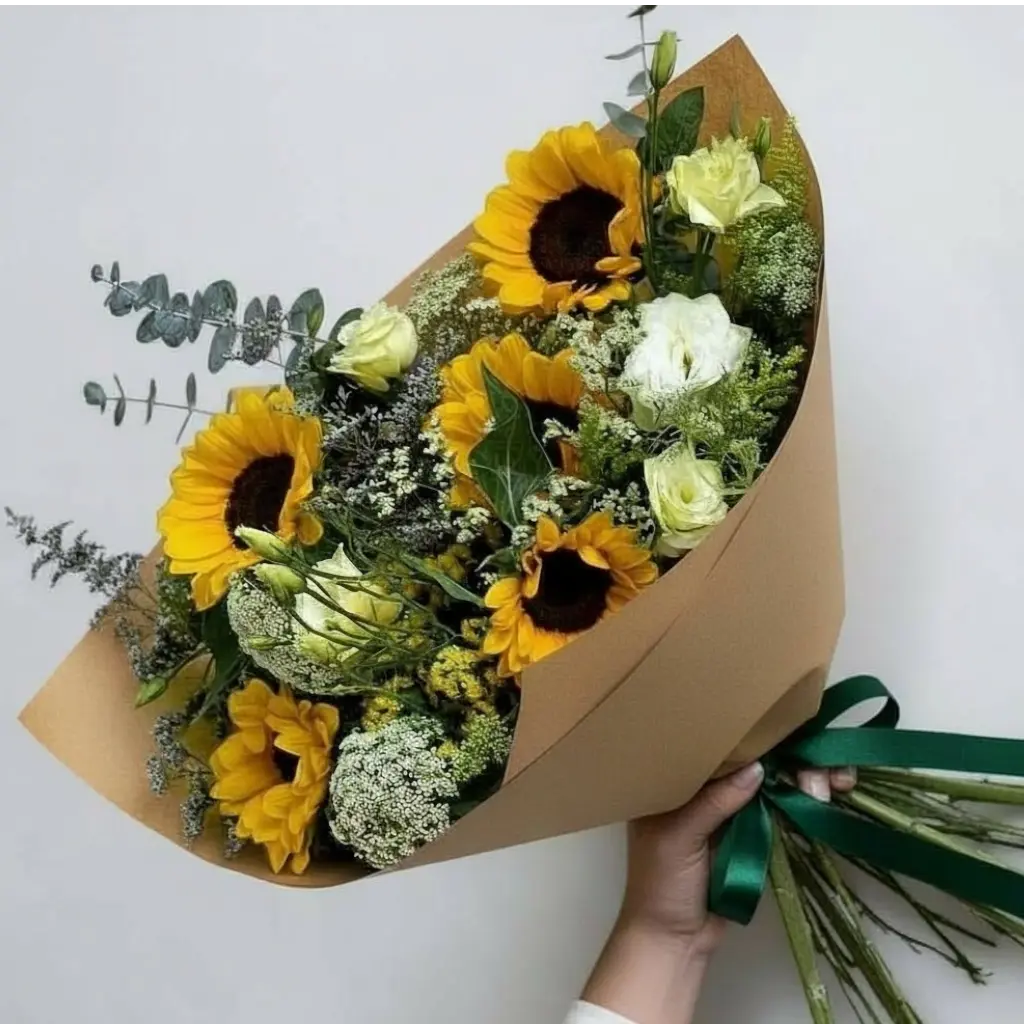 RAMO CON GIRASOLES PURA