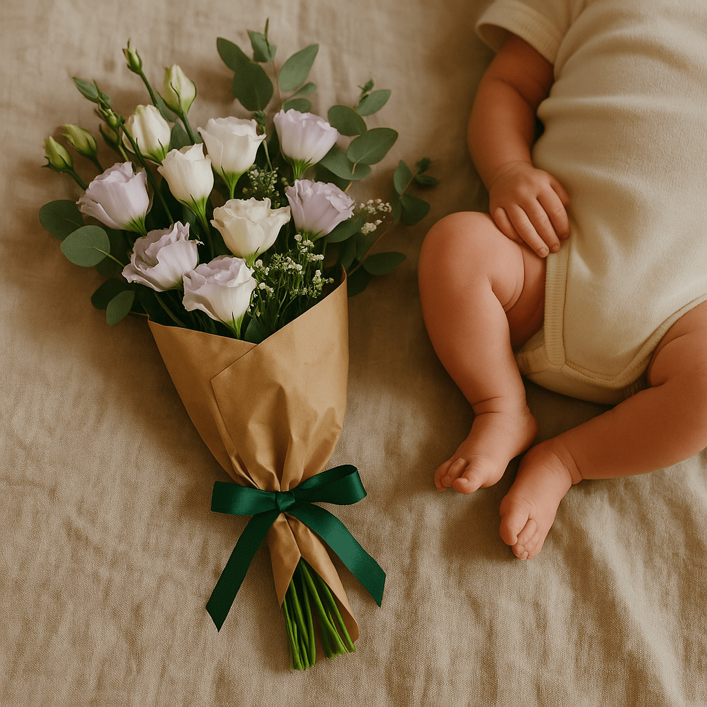 Flores para nacimientos y recién nacidos con entrega en clínicas de Santiago