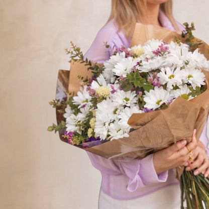 Mable Margarita fresca a domicilio en Santiago, flor silvestre ideal para ramos alegres, entrega rápida