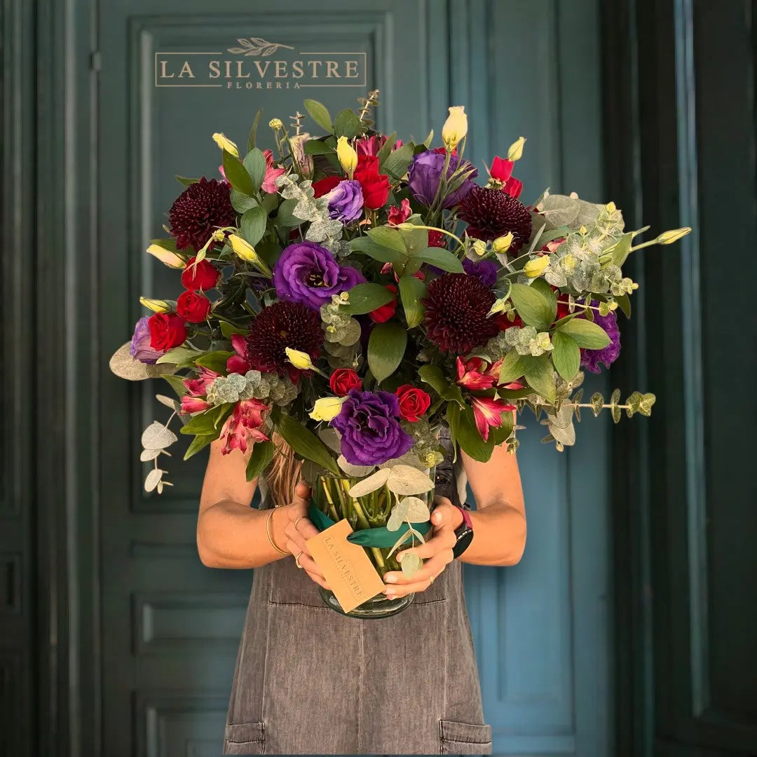   ARREGLOS FLORALES PARA CUMPLEAÑOS CARMESI| Flores a domicilio | Florería La Silvestre