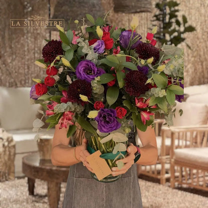   ARREGLOS FLORALES PARA CUMPLEAÑOS CARMESI| Flores a domicilio | Florería La Silvestre