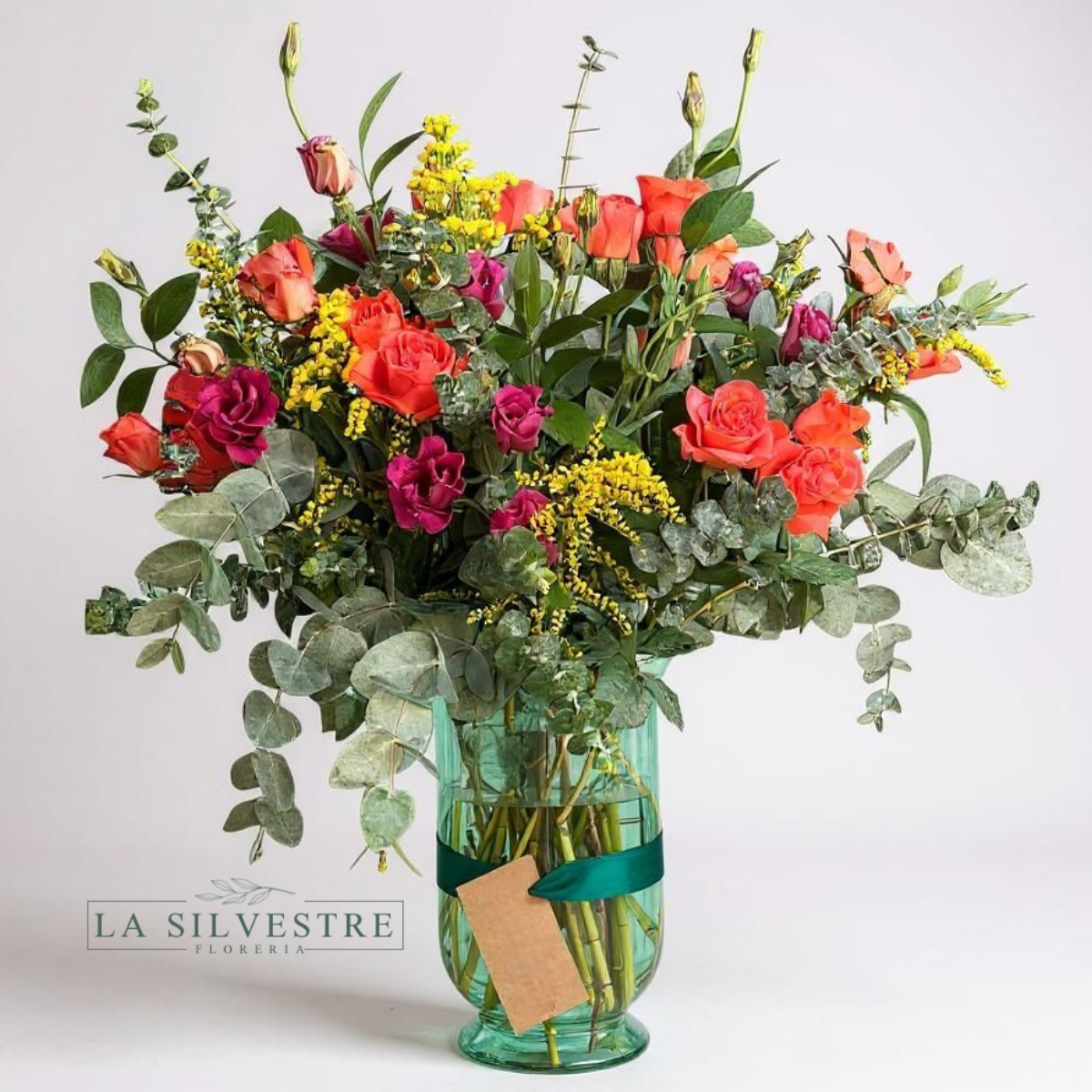 ARREGLO FLORAL XL COLOR A ELECCION | CON FLORERO