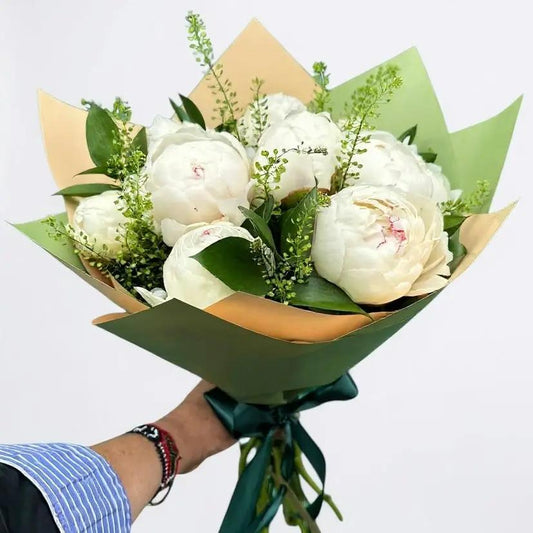 RAMO PEONIAS BLANCAS