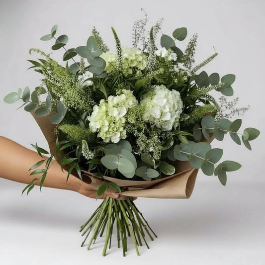 RAMO SILVESTRE PURA CON HORTENSIAS